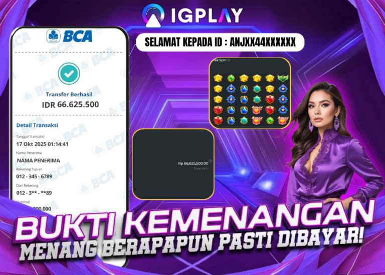 bukti jackpot igplay